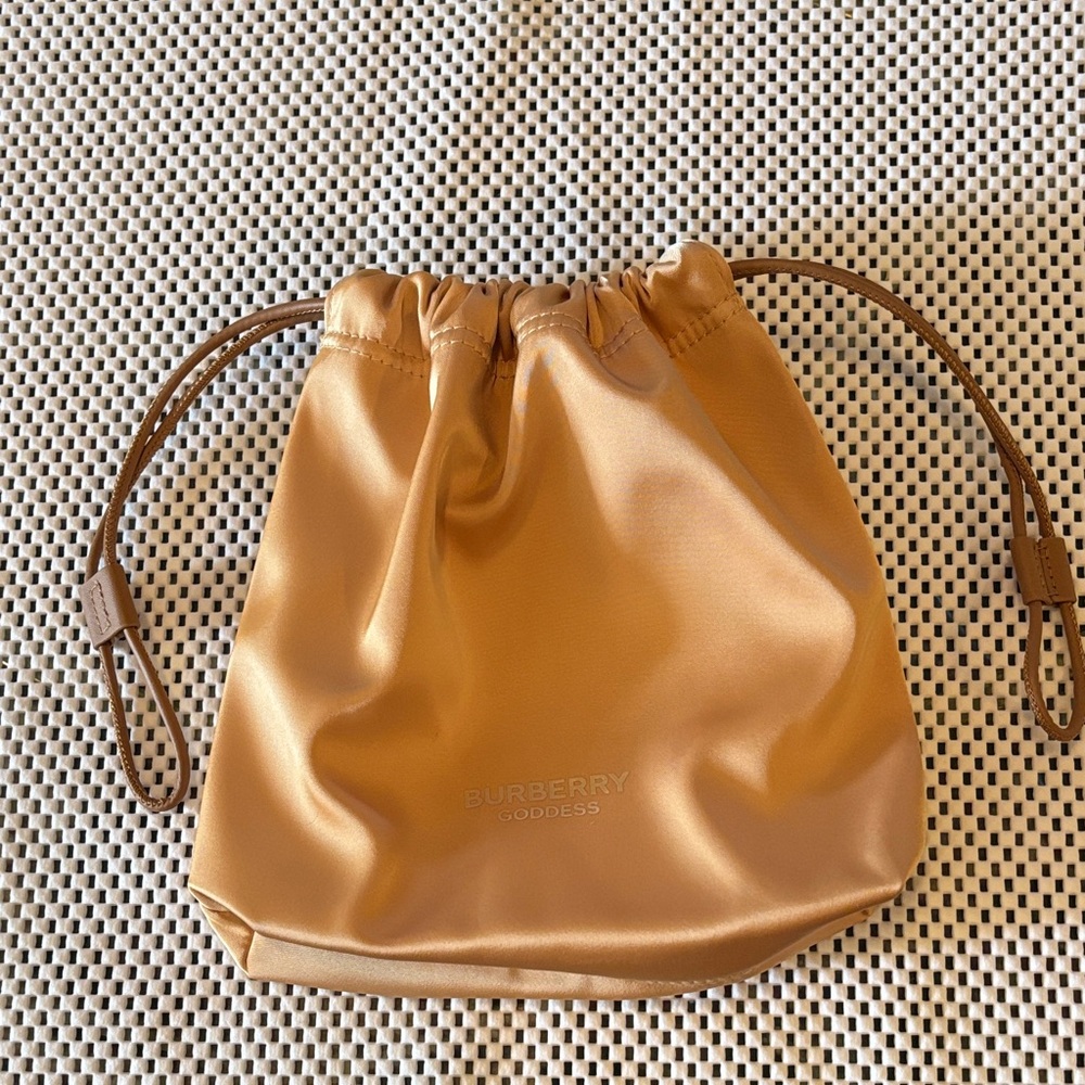 Burberry Drawstring Cosmetic/Jewelry Bag NEW